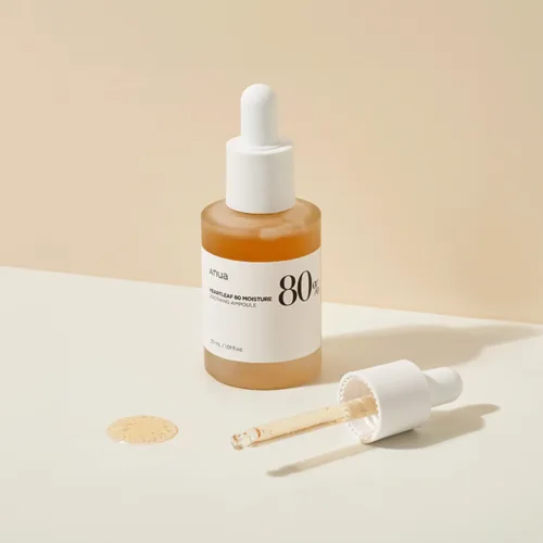 آمپول تسکین دهنده و مرطوب کننده آنوا حاوی عصاره هوتونیا کوردتا Anua Heartleaf 80% Moisture Soothing Ampoule 30ml