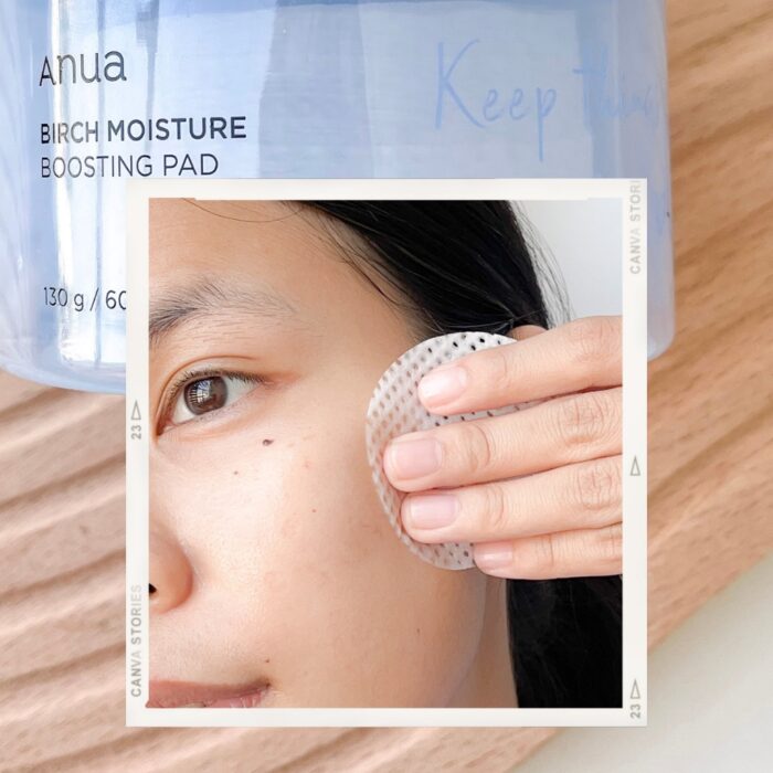 پد تقویت کننده و مرطوب کننده شیره توس آنوا Anua Birch Moisture Boosting Pad