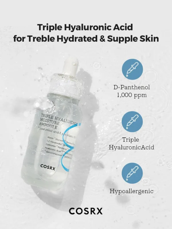 آمپول مرطوب کننده هیالورونیک تریپل Cosrx Hydrium 40ml 39 آمپول مرطوب کننده هیالورونیک تریپل Cosrx Hydrium 40ml