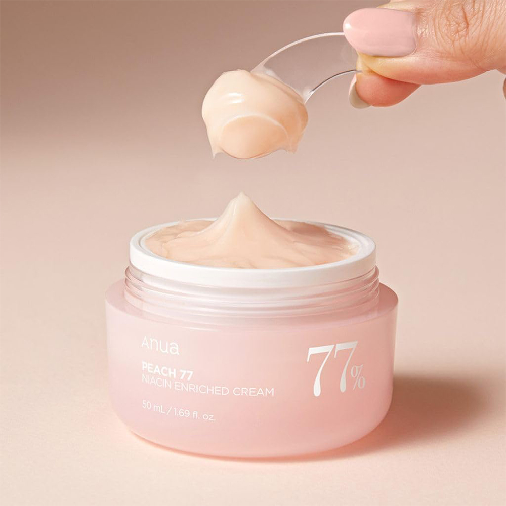 کرم آبرسان و تغذیه کننده نیاسینامید هلو آنوا ANUA Peach 77% Niacin Enriched Cream 50ml 17 کرم آبرسان و تغذیه کننده نیاسینامید هلو آنوا ANUA Peach 77% Niacin Enriched Cream 50ml